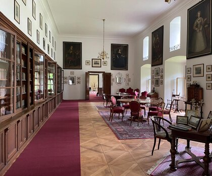 Interiér zámku Janovice u Rýmařova