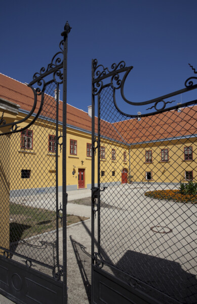 Nádvoří Lannerova domu v Telči