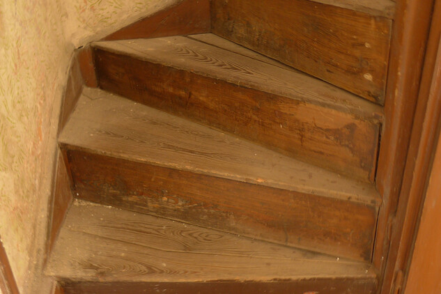 Židovský dům v Třebíči, původní schodiště
