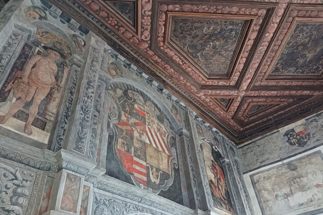 Detail výzdoby Divadelního sálu, státní zámek Telč